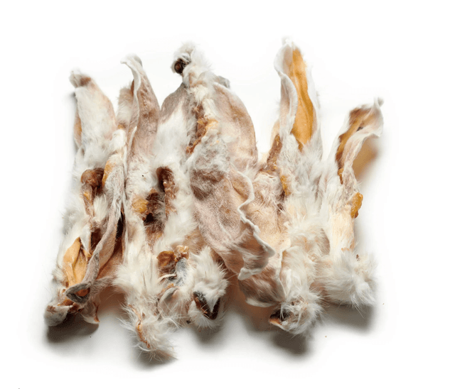 Oreilles de lapin avec poils 100g